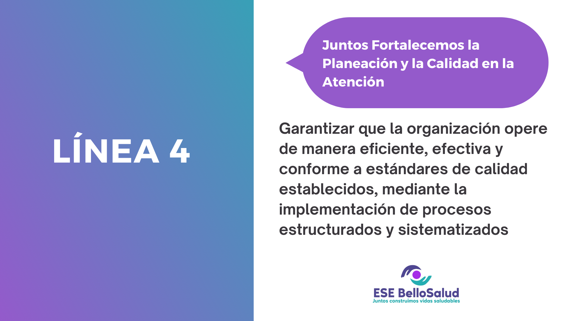 Documento Plan de Desarrollo - ESE BelloSalud